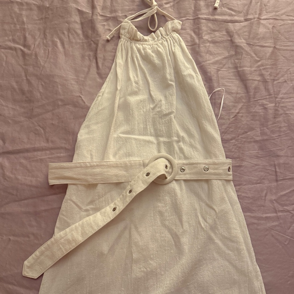 Vintage halter and backless mini dress